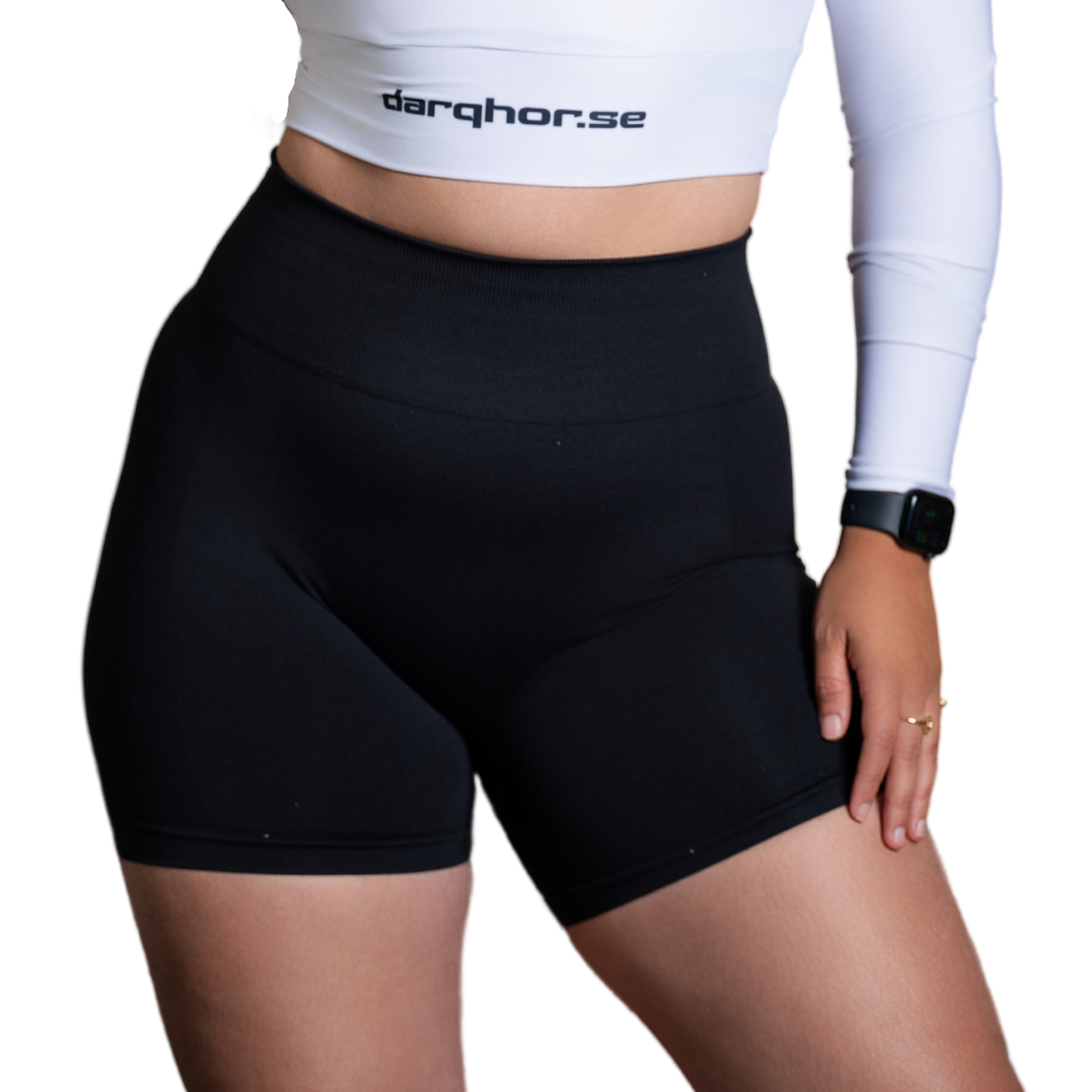 ELLA Long-sleeve Crop Top  | White