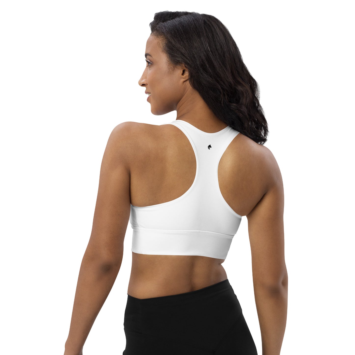 ELLA Longline Sports Bra | White