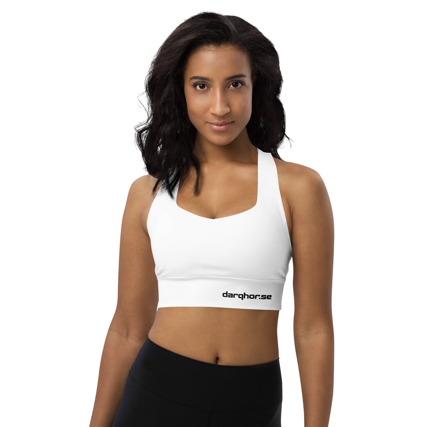ELLA Longline Sports Bra | White