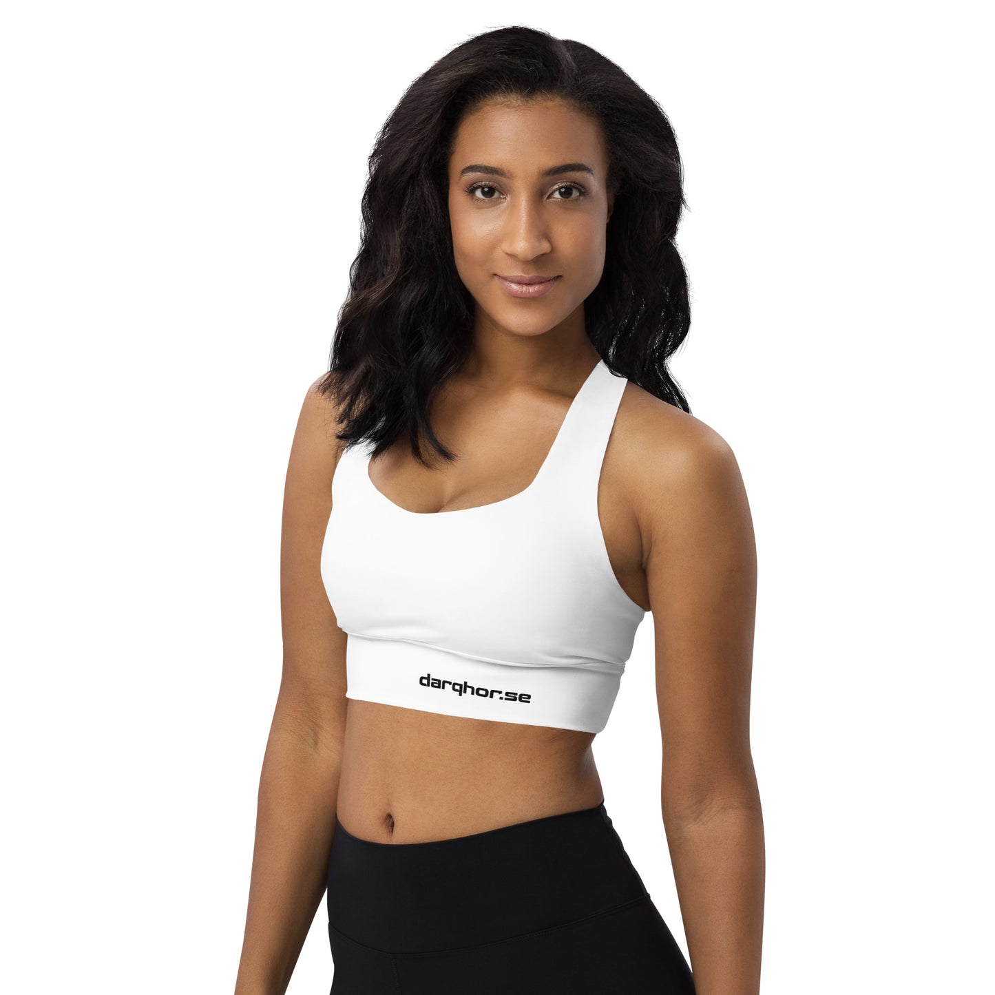 ELLA Longline Sports Bra | White