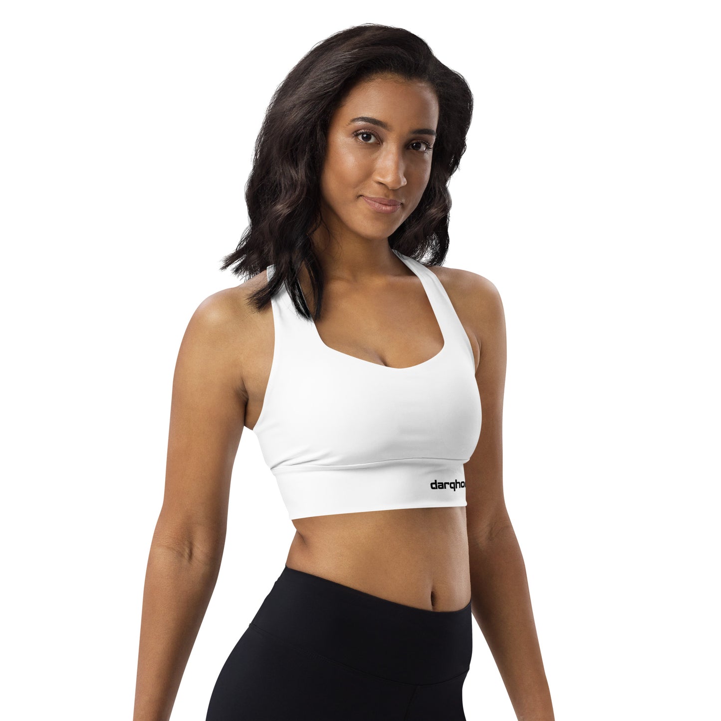 ELLA Longline Sports Bra | White