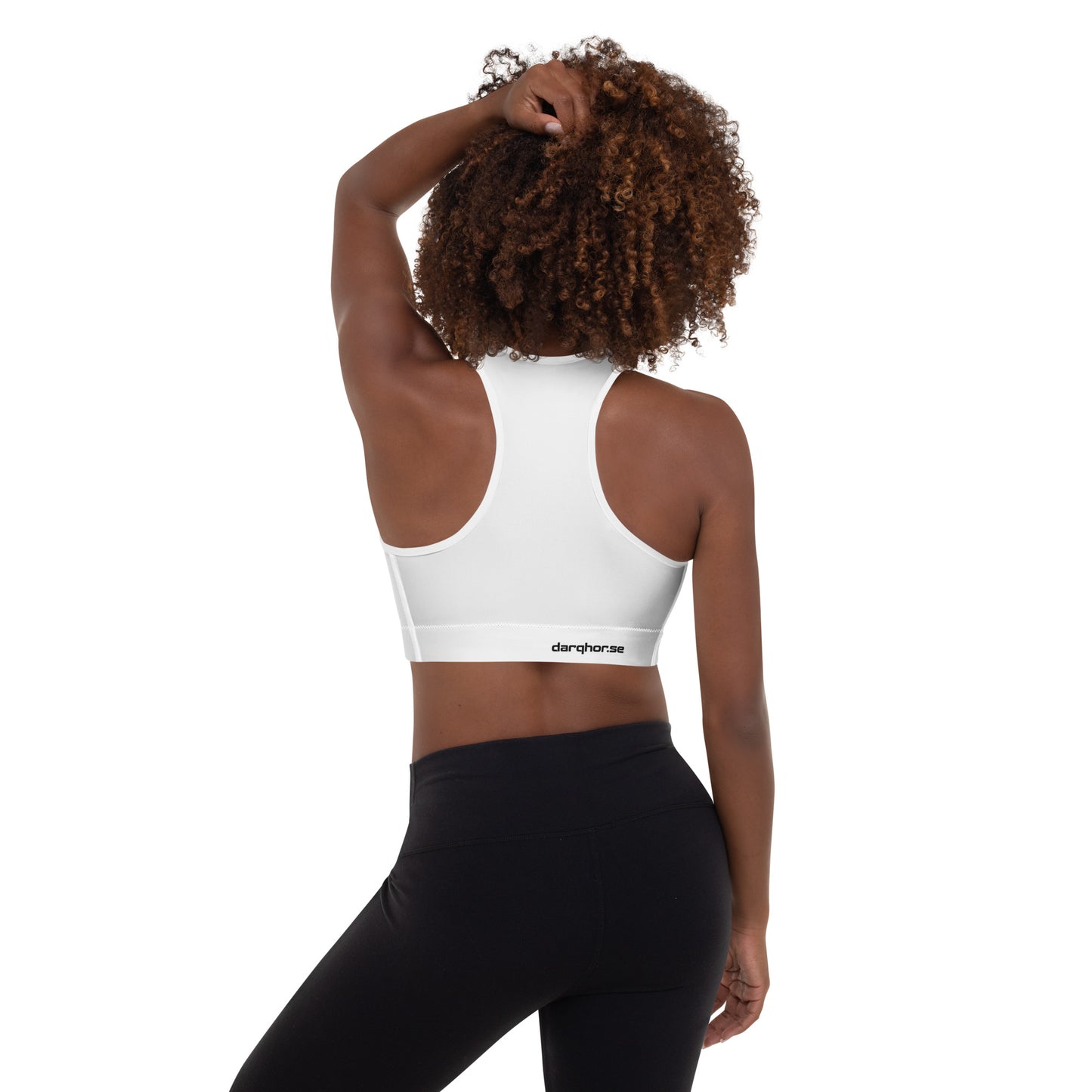 ELLA Padded Sports Bra | White