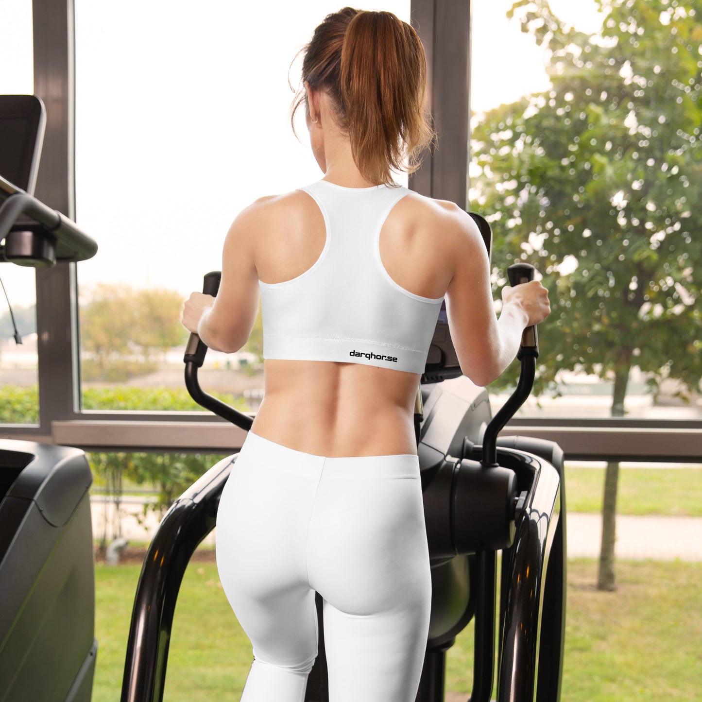 ELLA Padded Sports Bra | White